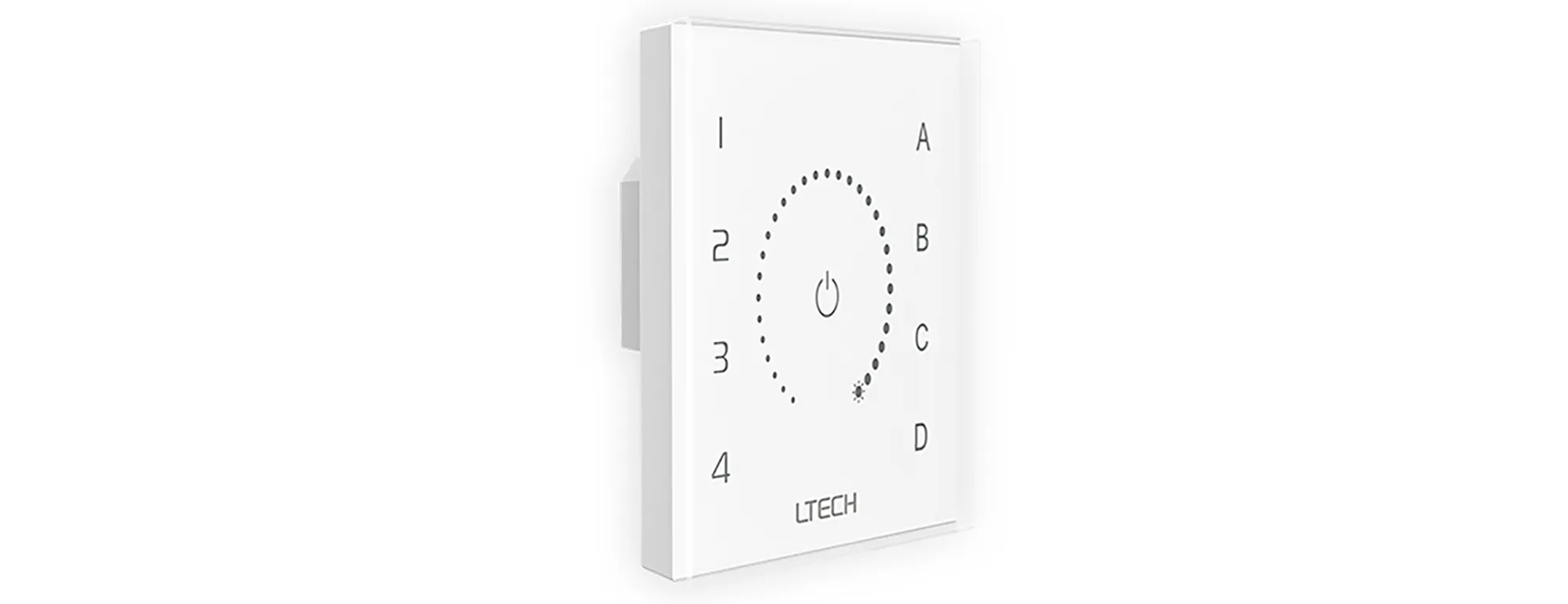 DALI Touch Panel, Dimming control, Support DT8 type control, Scene, Group, Unicast, Broadcast mode. Output signal: DALI, Touch vibration, IP20. EDT1  LTECH Touch Panel